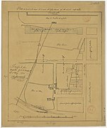 1742 - Plan du terrain où les casernes de la marine et la place d'armes