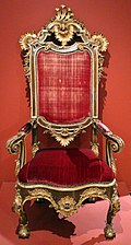 Portuguese chair; c. 1750.