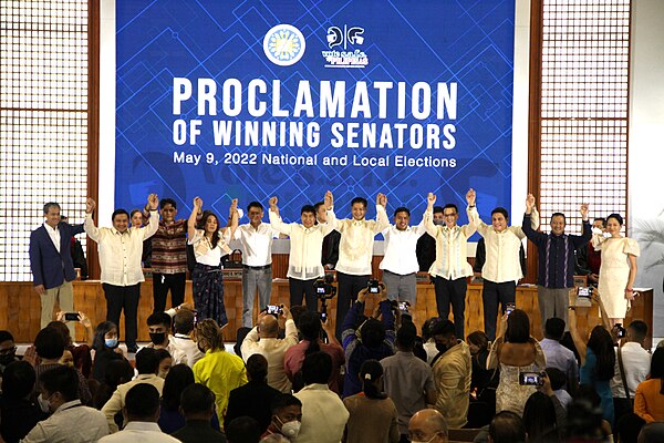 Proclamation of winning senators of the May 9, 2022 Senate elections