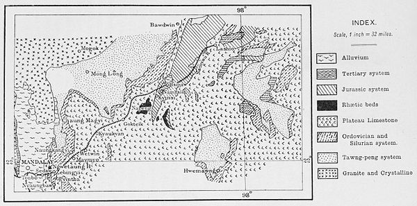 Fig. 23. Geological map of the Northern Shan States.