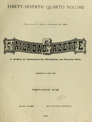 <i>Railroad Gazette</i> 19th century trade journal