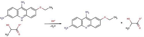 Reaction ethacridine lactate NaOH.JPG
