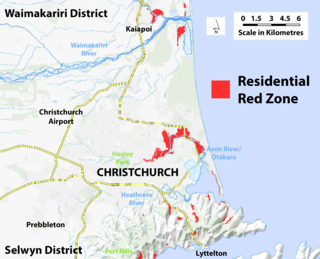 <span class="mw-page-title-main">Residential red zone</span> Unhabitable areas around Christchurch, New Zealand