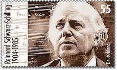 The stamp was issued one the occasion of the 100th birthday of Reinhard Schwarz-Schilling (Deutsche Post 2004).