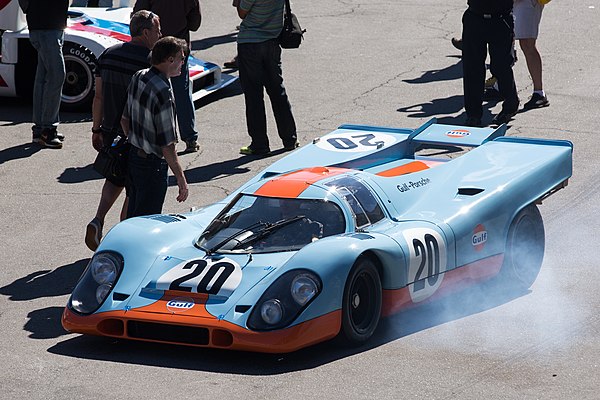 Porsche 917K in the distinctive Gulf Oil livery