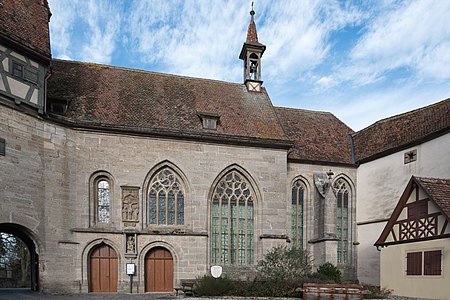 Rothenburg ob der Tauber, Klingentorbastei, Kirche Sankt Wolfgang 20160108 001