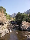 The Cascades during the dry winter period.