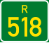 Regionalni put R518 štit