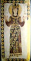 Цветной камень, декор на мрамор (штучная мозаика) с изображением императрицы Евдокии как святой, X или XI век, в настоящее время в Археологическом музее Стамбула.