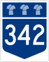 Highway 342 shield