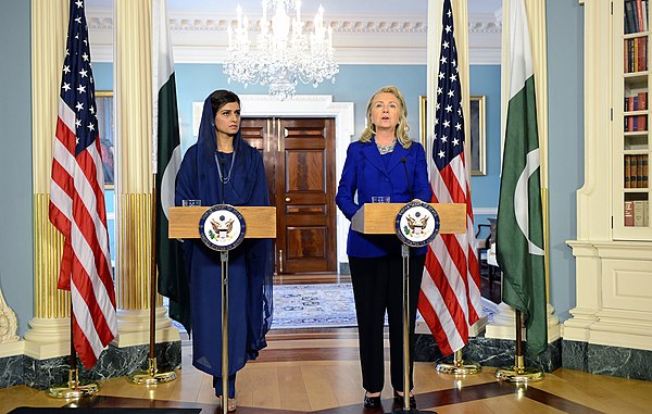 Khar with United States Secretary of State Hillary Clinton