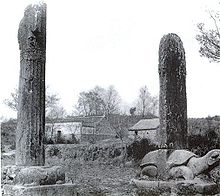 Segalen's photo of statuary near Xiao Xiu's tomb (1917)