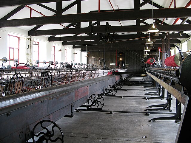 The spinning mule at Armley Mills Industrial Museum