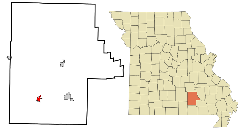 File:Shannon County Missouri Incorporated and Unincorporated areas Birch Tree Highlighted.svg