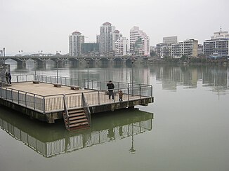 Puente Bayi sobre el Futun Xi en Shaowu