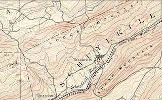 Sharp Mountain Ridgeline of the Appalachians in east central Pennsylvania