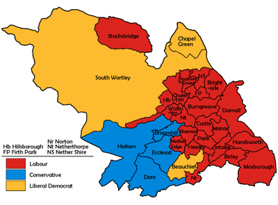 Sheffield UK pilkada tahun 1991 peta.png