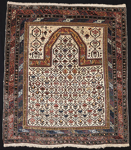 19th century Shirvan carpet. Museo Poldi Pezzoli, Milan, Italy