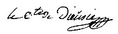 signature de Jean-Charles-Antoine Morel de Dieusie