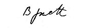 Signature de Benjamin Jowett