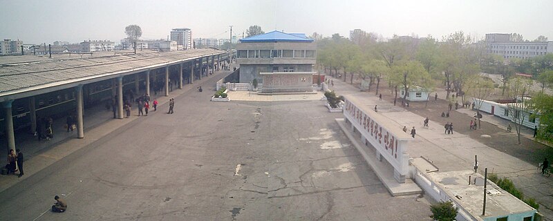 File:Sinuiju Railway Station DPRK.jpg