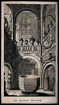 Haus und Museum von Sir John Soane;  die Belzoni-Kammer im ba Wellcome V0013540.jpg