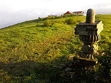 Shivalinga with the shrine of Bhuvaneswari Devi at Panchalimedu Sivalingam at panchalimedu.jpg