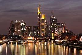 Skyline seen from Deutschherrnbrücke