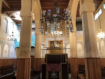 Interior of the Al Fassiyin Synagogue in the Mellah
