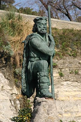 Statue of a Cantabrian warrior in Santander. Spain.Santander.Estatua.Monumento.al.Cantabro.jpeg