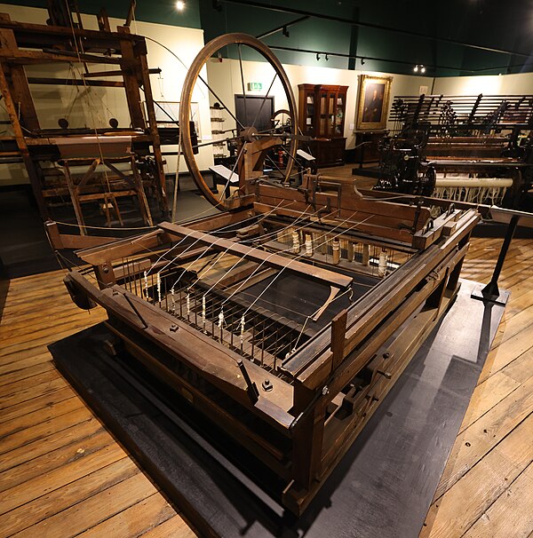 Spinning jenny at Blackburn Museum and Art Gallery