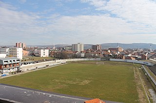 <span class="mw-page-title-main">Gjilan City Stadium</span> Football stadium in Gjilan, Kosovo