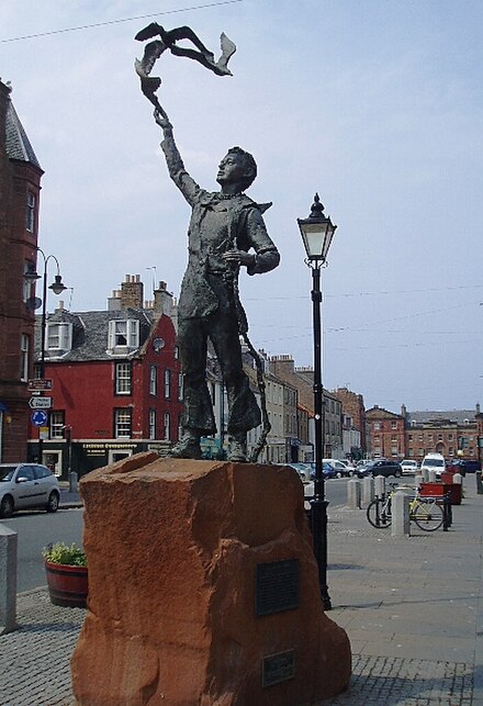 Statue of John Muir as a boy