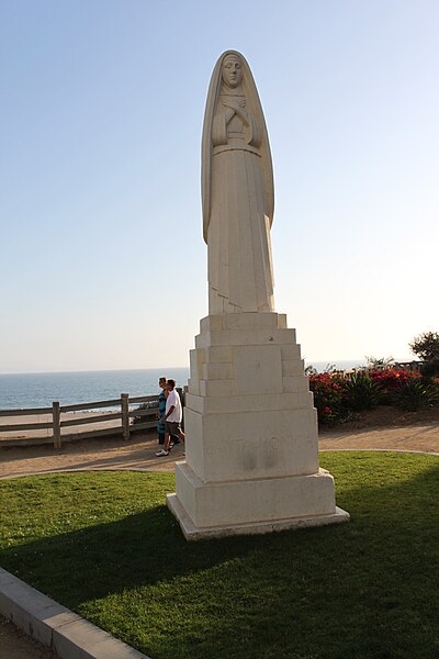 Statue of Saint Monica in Santa Monica, California