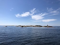 View of Stora Drammen from the northeast in June 2020