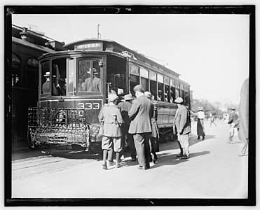 Street car going to 15th Street and H NE around 1910