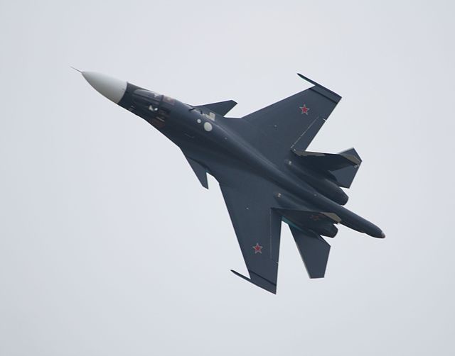 A Sukhoi Su-34 at MAKS-2013