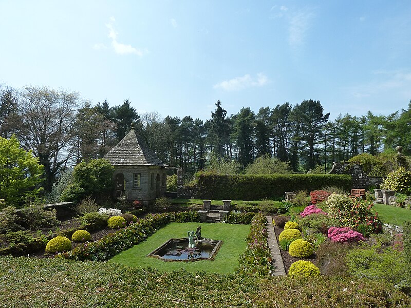 File:Summerhouse across the pond, Wyndcliffe Court.jpg