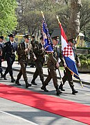 Croatian Honor Guard during the parade.