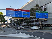 Road entrance towards Terminals 2 and 3