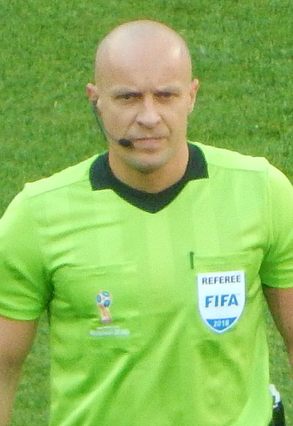 Marciniak at the 2018 FIFA World Cup