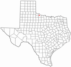 Umístění Vernonu v Texasu