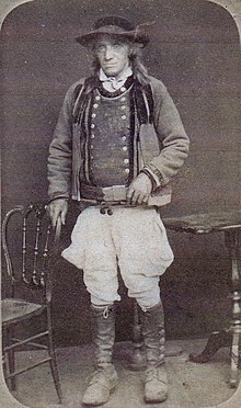 Yves Tamic, mayor of Mellac from 1871 to 1891, in regional costume.