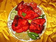 Tandoori chicken in Punjab, Pakistan