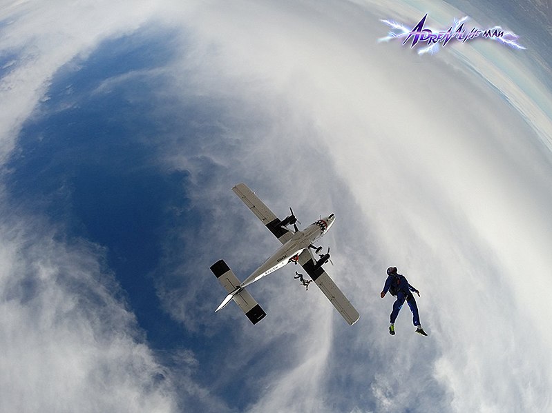 File:The Adrenaline Man stratosphere shot extreme tv show Discovery TV program.jpg