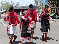 Tigua dancers at the Ysleta Art Market June 29, 2022.jpg