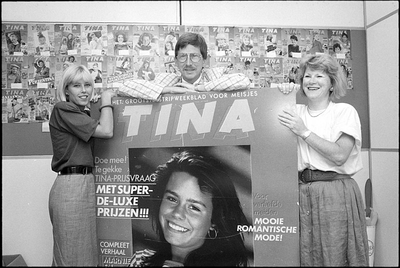 File:Tina presentatie bij VNU in A'dam, 1989.jpg