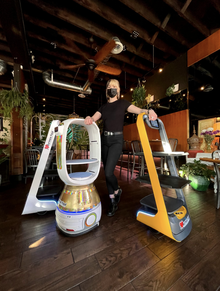 Food service robots at Top Burmese Bistro Royale Top Burmese Robots.png