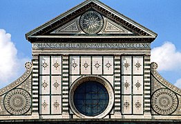 Façade de la basilique Santa Maria Novella (1470).