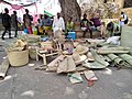 Traditional Baskets Sale in Lamu Square